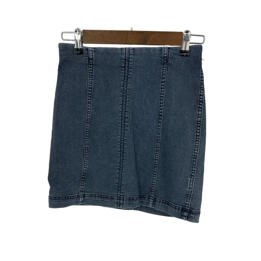 Free People Modern Femme Denim Mini Skirt Size 6